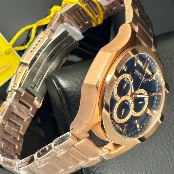 NEW Invicta 31835 Bolt 48MM Blue Dial Rose-Tone Stainless Steel Bracelet Watch - Picture 7 of 10